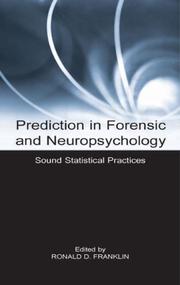 Cover of: Prediction in Forensic and Neuropsychology: Sound Statistical Practices