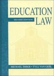 Cover of: Education law by Michael Imber