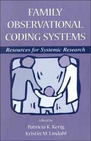 Cover of: Family Observational Coding Systems by Patricia Kerig, Kristin M. Lindahl