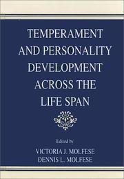 Cover of: Temperament and personality development across the life span