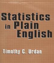 Cover of: Statistics in Plain English