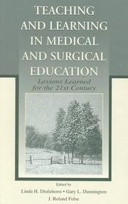 Cover of: Teaching and Learning in Medical and Surgical Education by 