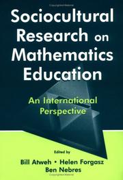 Cover of: Sociocultural Research on Mathematics Education: An International Perspective