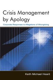 Cover of: Crisis Management by Apology by Keith Michael Hearit, Keith Michael Hearit