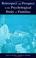 Cover of: Retrospect and prospect in the psychological study of families