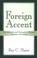 Cover of: Foreign accent