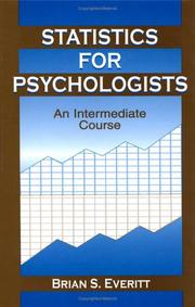 Cover of: Statistics for psychologists: an intermediate course