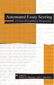 Cover of: Automated Essay Scoring: A Cross-disciplinary Perspective