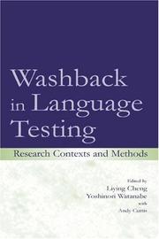 Cover of: Washback in Language Testing: Research Contexts and Methods