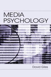 Cover of: Media psychology