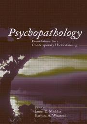 Psychopathology by James E. Maddux, Barbara A. Winstead