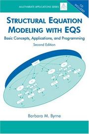 Cover of: Structural equation modeling with EQS: basic concepts, applications, and programming