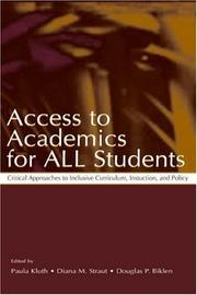 Cover of: Access to academics for all students