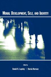 Cover of: Moral Development, Self, and Identity by 