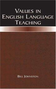 Cover of: Values in English Language Teaching