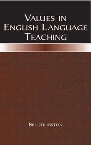 Cover of: Values in English Language Teaching | Bill Johnston