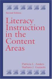 Cover of: Literacy instruction in the content areas by Patricia L. Anders