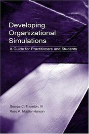 Cover of: Developing Organizational Simulations: A Guide for Practitioners and Students (Applied Psychology)
