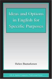 Cover of: Ideas and options in English for specific purposes