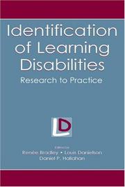 Cover of: Identification of Learning Disabilities: Research To Practice (The Lea Series on Special Education and Disability)