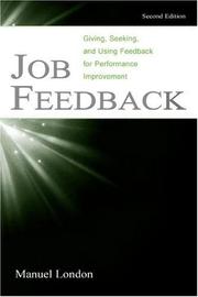 Cover of: Job Feedback by Manuel London