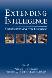 Cover of: Extending Intelligence: Enhancement and New Constructs (Educational Psychology)