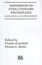 Cover of: Handbook of Evolutionary Psychology: Ideas, Issues, and Applications