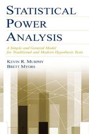 Statistical power analysis by Kevin R. Murphy, Brett Myors