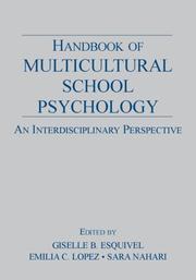Cover of: Handbook of Multicultural School Psychology: An Interdisciplinary Perspective
