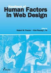 Cover of: Handbook of human factors in Web design