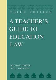 Cover of: A Teacher's Guide to Education Law by Michael Imber, Tyll van Geel