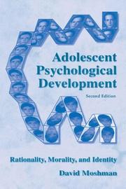 Cover of: Adolescent Psychological Development by David Moshman
