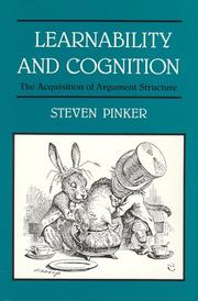 Cover of: Learnability and Cognition | Steven Pinker