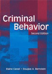 Cover of: Criminal Behavior