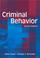 Cover of: Criminal Behavior