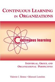 Cover of: Continuous Learning in Organizations: Individual, Group, And Organizational Perspectives