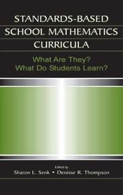 Cover of: Standards-based School Mathematics Curricula: What Are They? What Do Students Learn? (Studies in Mathematical Thinking and Learning)