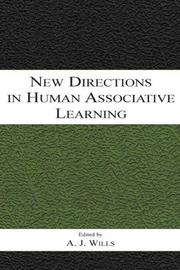 Cover of: New directions in human associative learning