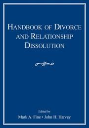 Cover of: Handbook of Divorce and Relationship Dissolution