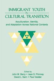 Cover of: Immigrant youth in cultural transition by by John W. Berry ... [et al.].