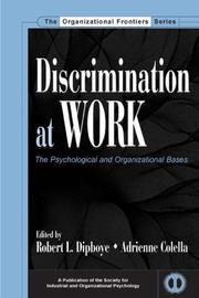 Cover of: Discrimination at Work: The Psychological and Organizational Bases (Organizational Frontiers Series)