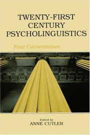 Cover of: Twenty-First Century Psycholinguistics by Anne Cutler