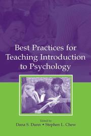 Cover of Best practices for teaching introduction to psychology