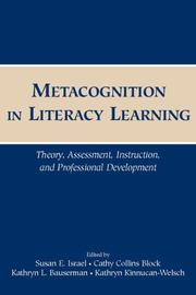 Cover of: Metacognition in Literacy Learning | 