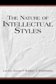 Cover of: The nature of intellectual styles