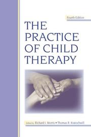 Cover of: The Practice of Child Therapy by 