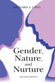 Cover of: Gender, Nature, and Nurture by Richard A. Lippa