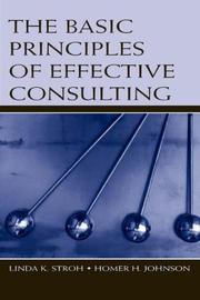Cover of: Basic principles of effective consulting