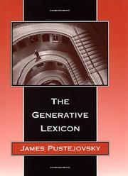 Cover of: The Generative Lexicon (Language, Speech, and Communication)