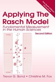 Cover of: Applying the Rasch Model: Fundamental Measurement in the Human Sciences